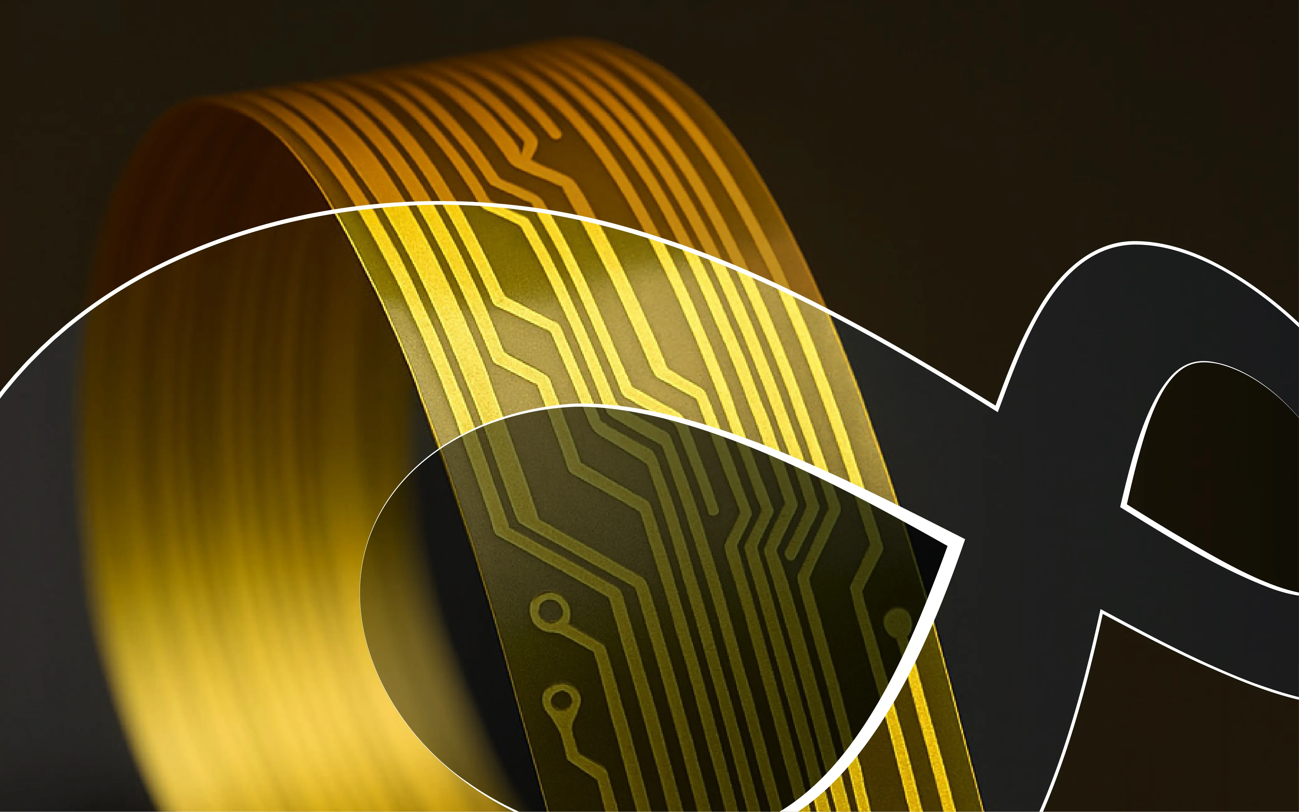 Flexible gold micro-conductor traces on wearable substrates