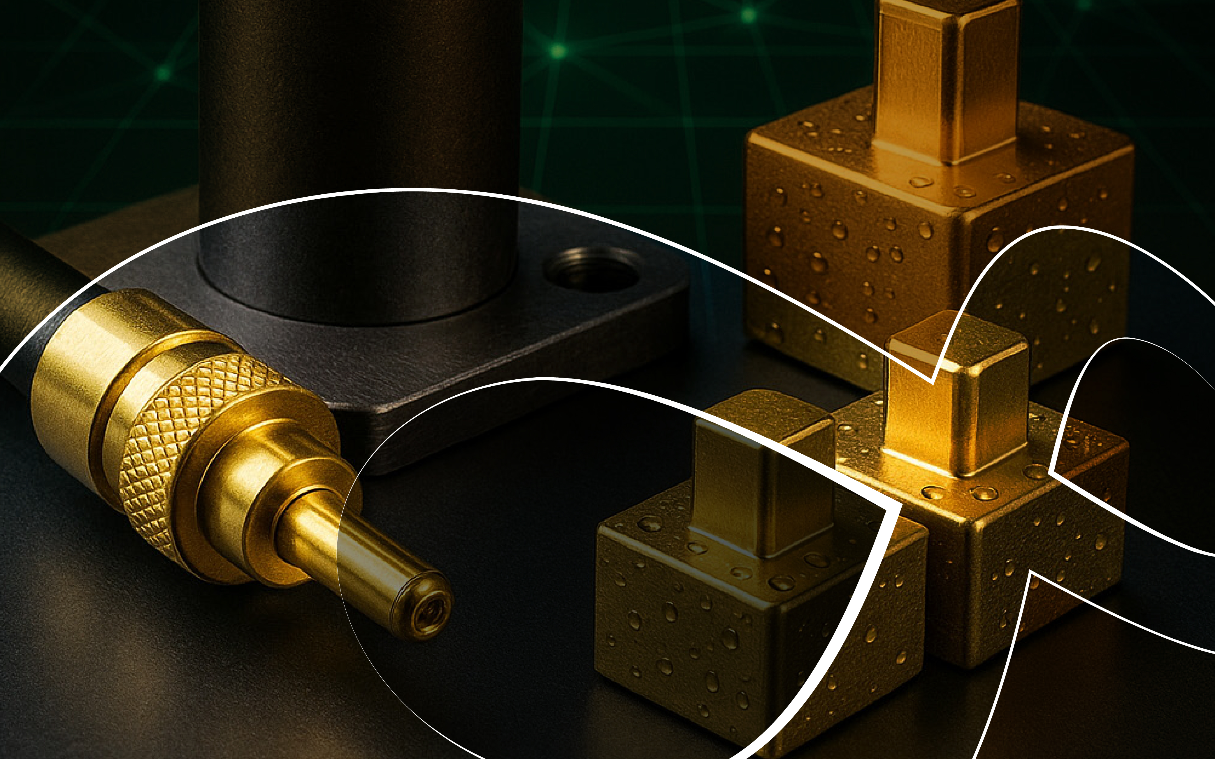 Gold-plated high-performance electrical connectors