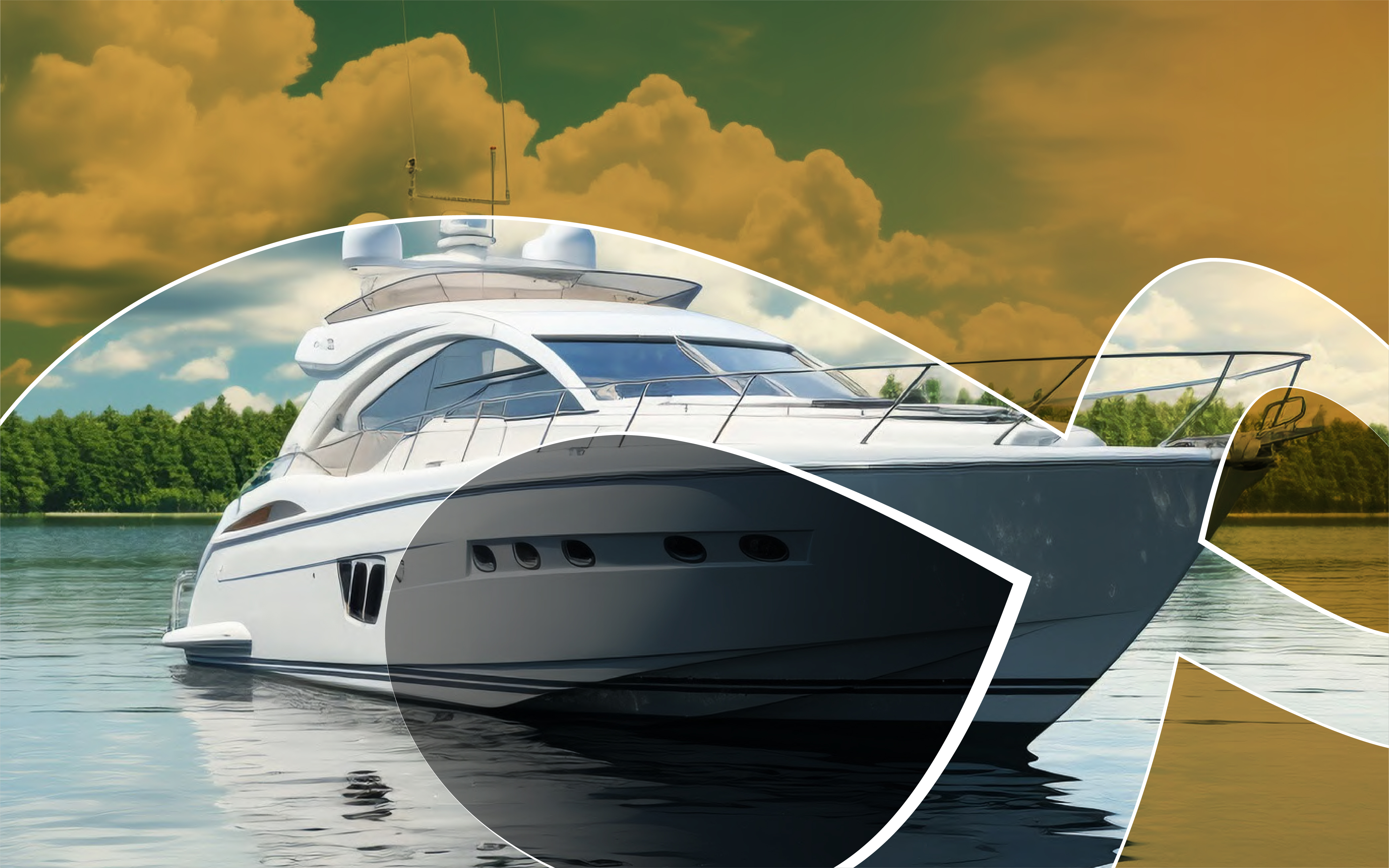 Lightweight honeycomb marine panels for ships and yachts